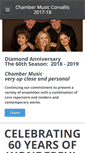 Mobile Screenshot of chambermusiccorvallis.org